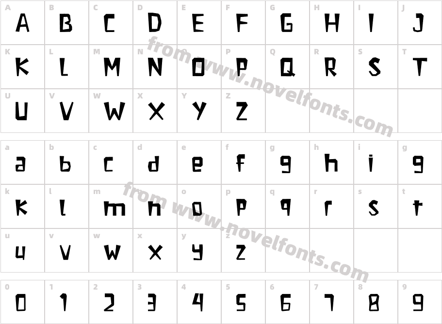 FRANKYCharacter Map
