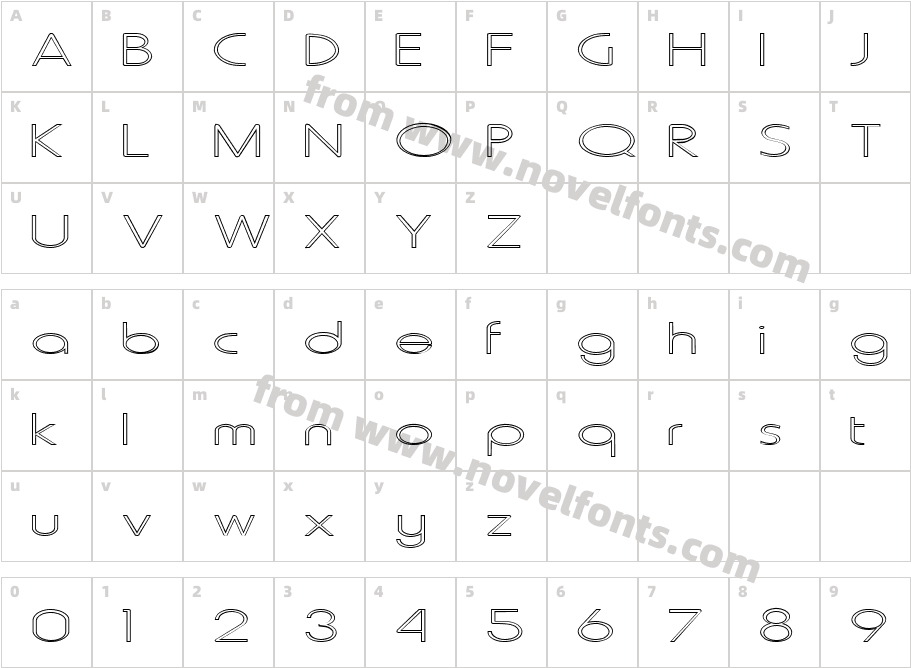 FZ BASIC 20 HOLLOW EXCharacter Map