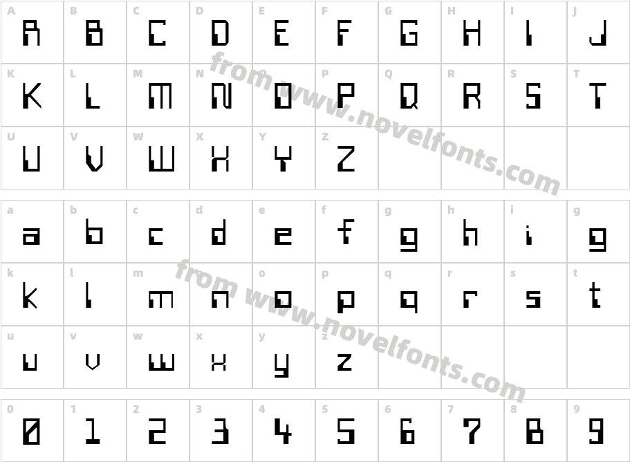 FZ DIGITAL 6Character Map