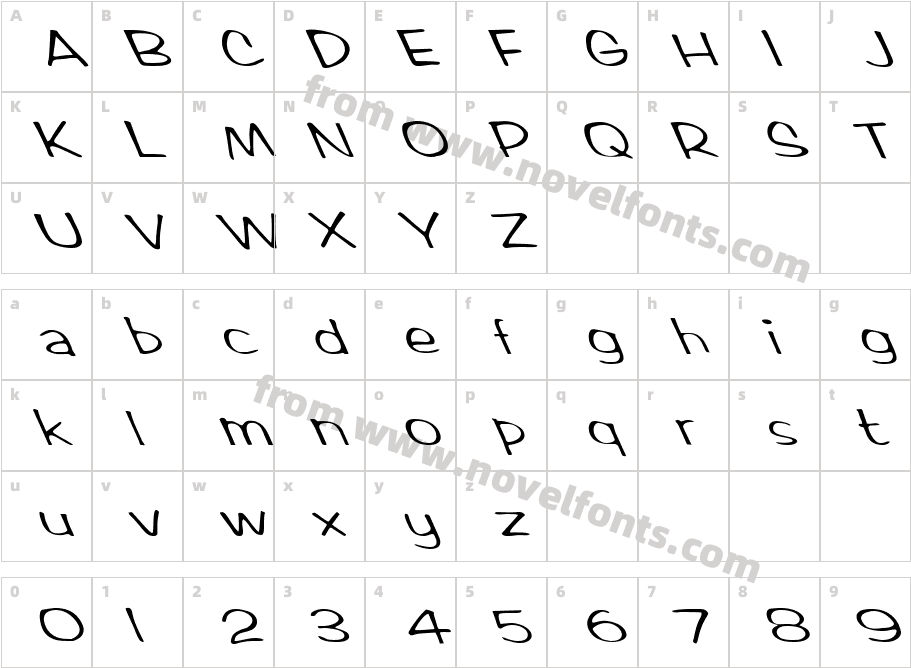 FZ HAND 2 LEFTYCharacter Map