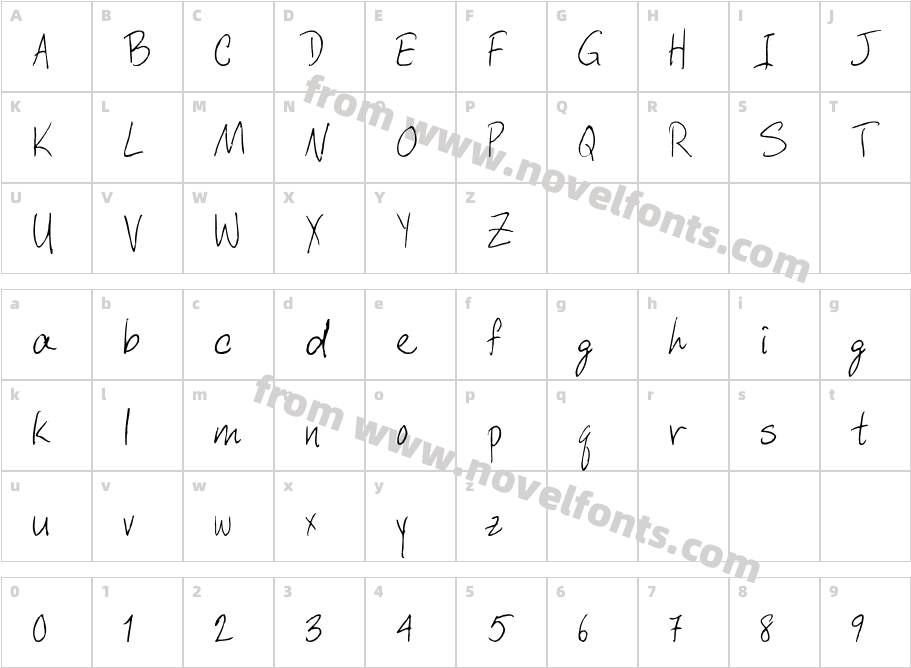 FZ HAND 6Character Map