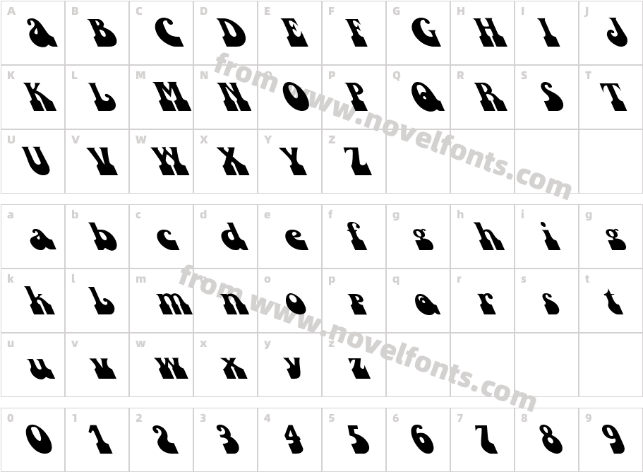 FZ JAZZY 16 LEFTYCharacter Map