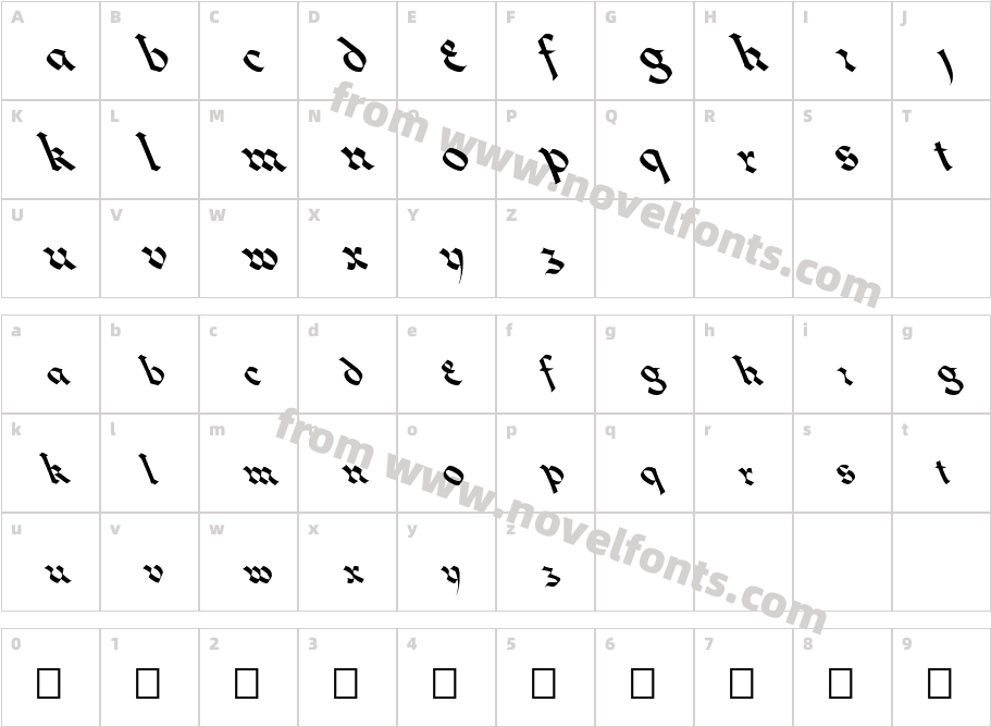 FZ JAZZY 33 LEFTYCharacter Map