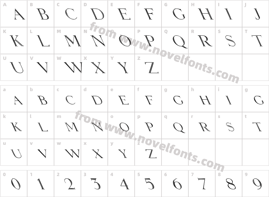 FZ OUTLINE 2 LEFTYCharacter Map