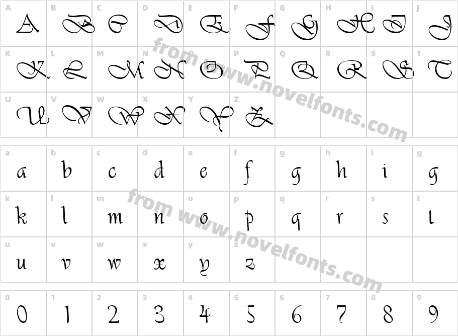 FZ SCRIPT 26 LEFTYCharacter Map