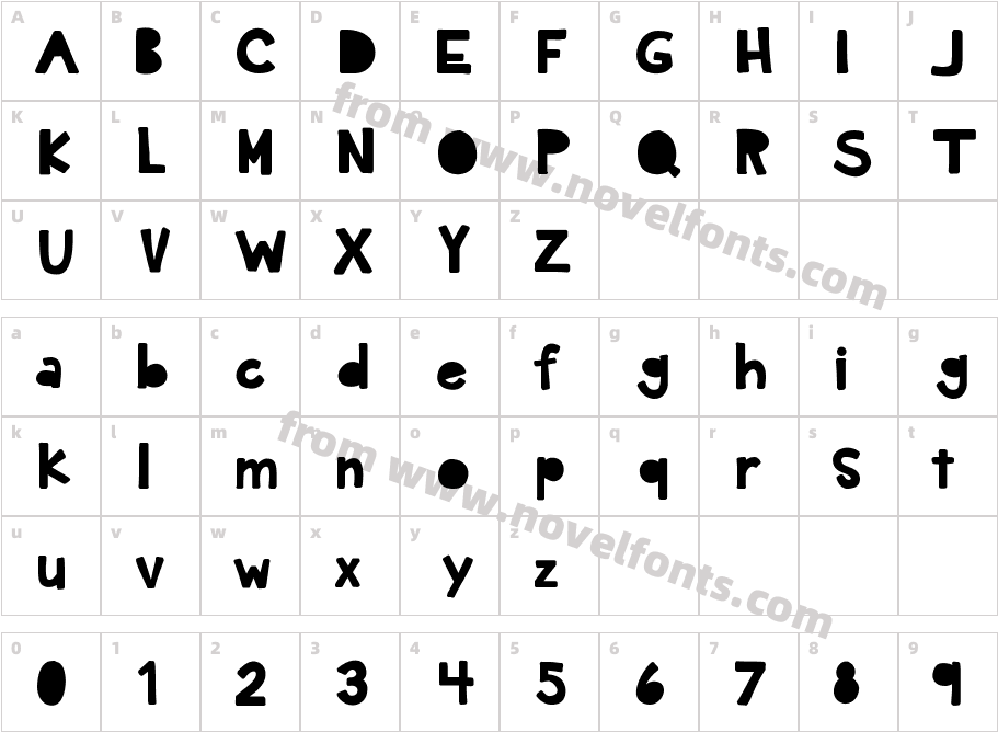 KBDarkHourCharacter Map