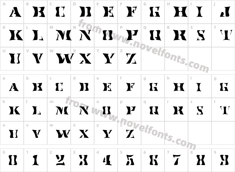 FZ WARPED 17Character Map