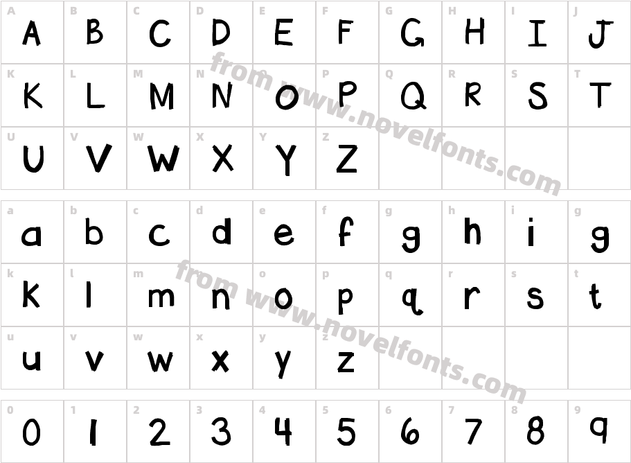 KBHotTAMALECharacter Map