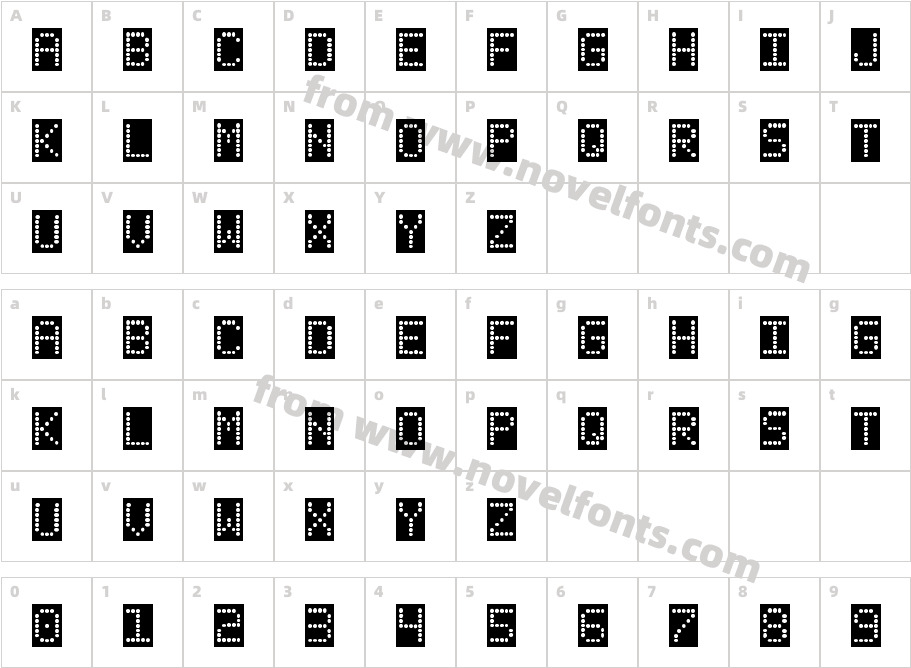 Fanfare Ticker BackgroundCharacter Map