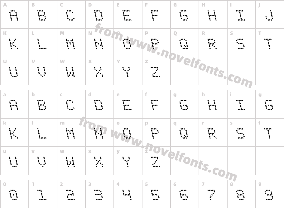 Fanfare Ticker LeftalicCharacter Map