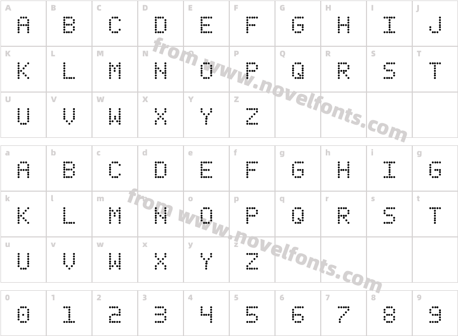 Fanfare TickerCharacter Map