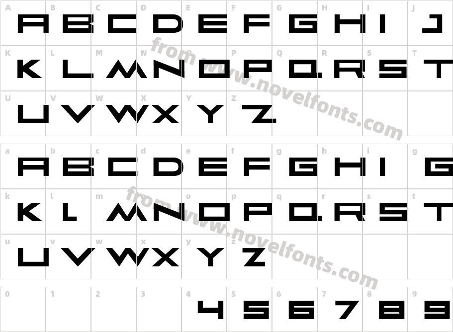 Faqro ExtendedCharacter Map