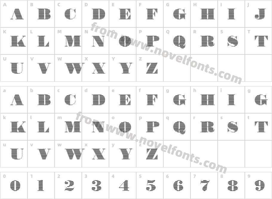 FatoneE Ultra BlackCharacter Map