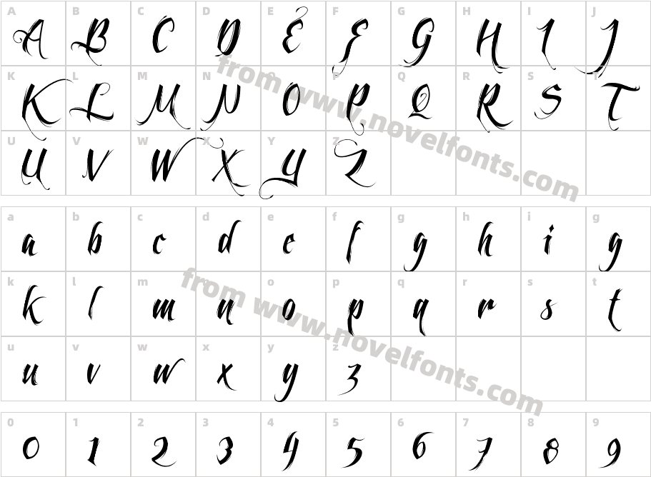 Feathergraphy Less DecorationCharacter Map
