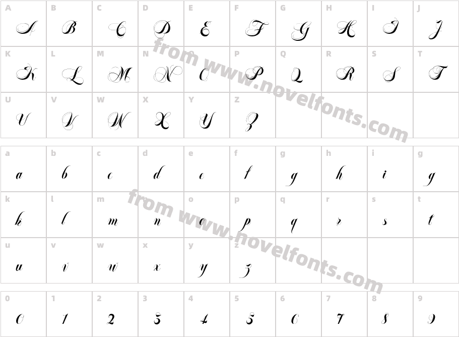 Felicita 2Character Map