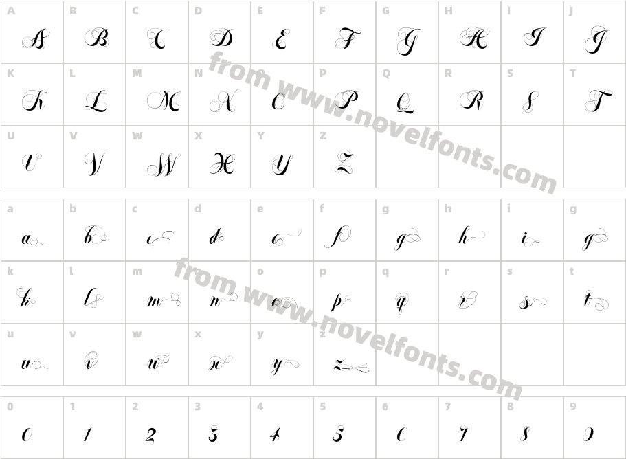 Felicita Ends1Character Map
