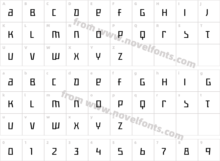 Fermo UniTRF Regular 2Character Map