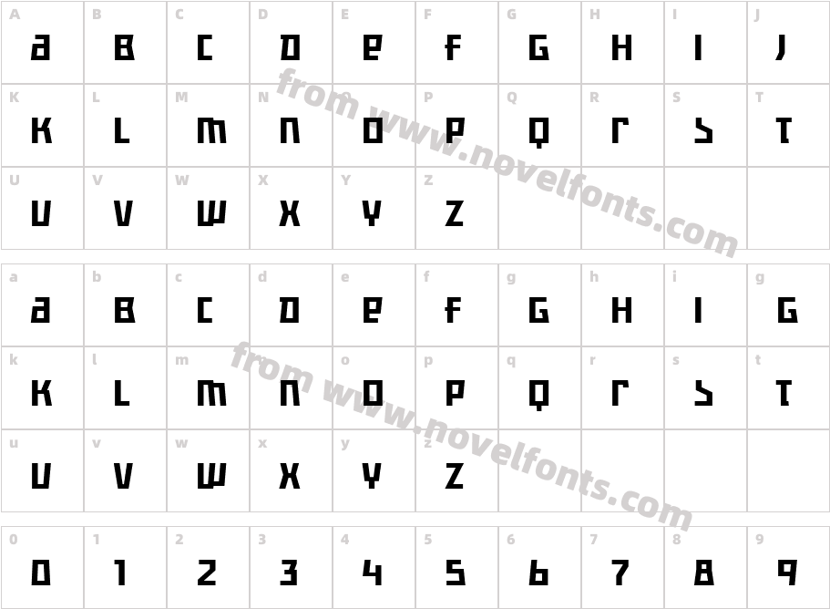 Fermo UniTRFCharacter Map