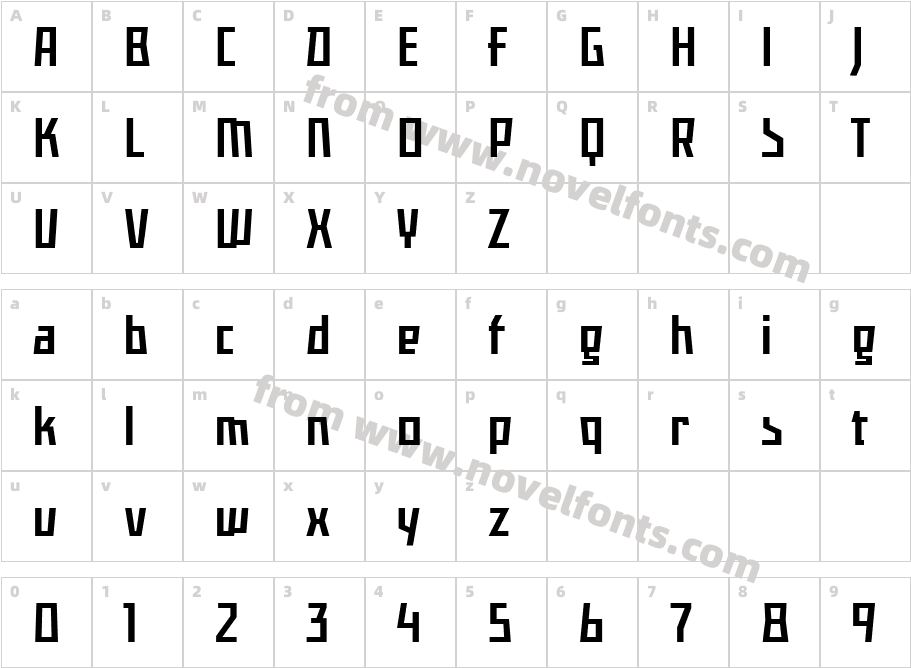 FermoTRF Regular 2Character Map