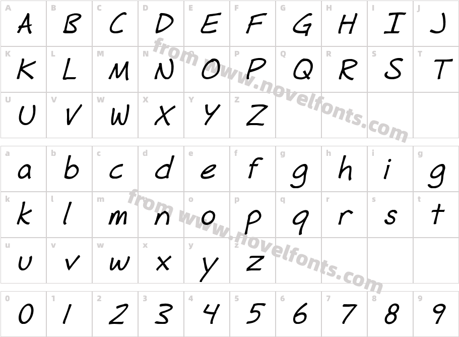 Fh_ Hyperbole Bold ItalicCharacter Map