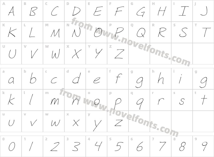 Fh_ Hyperbole Light ItalicCharacter Map