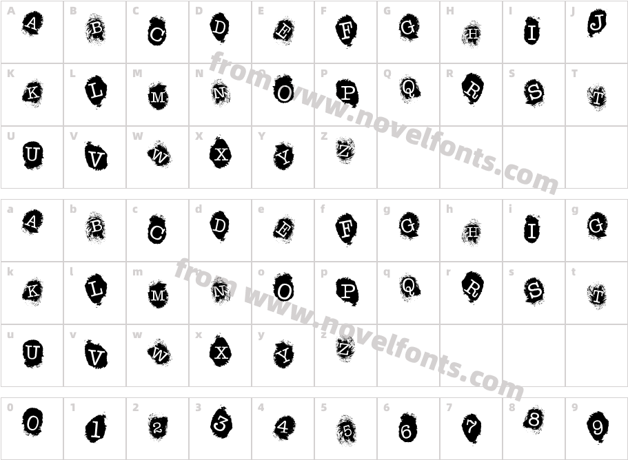 Fingerprints InsideCharacter Map