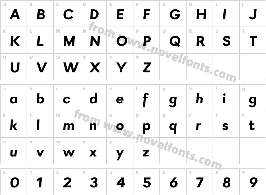 Firme Extra Bold ItalicCharacter Map