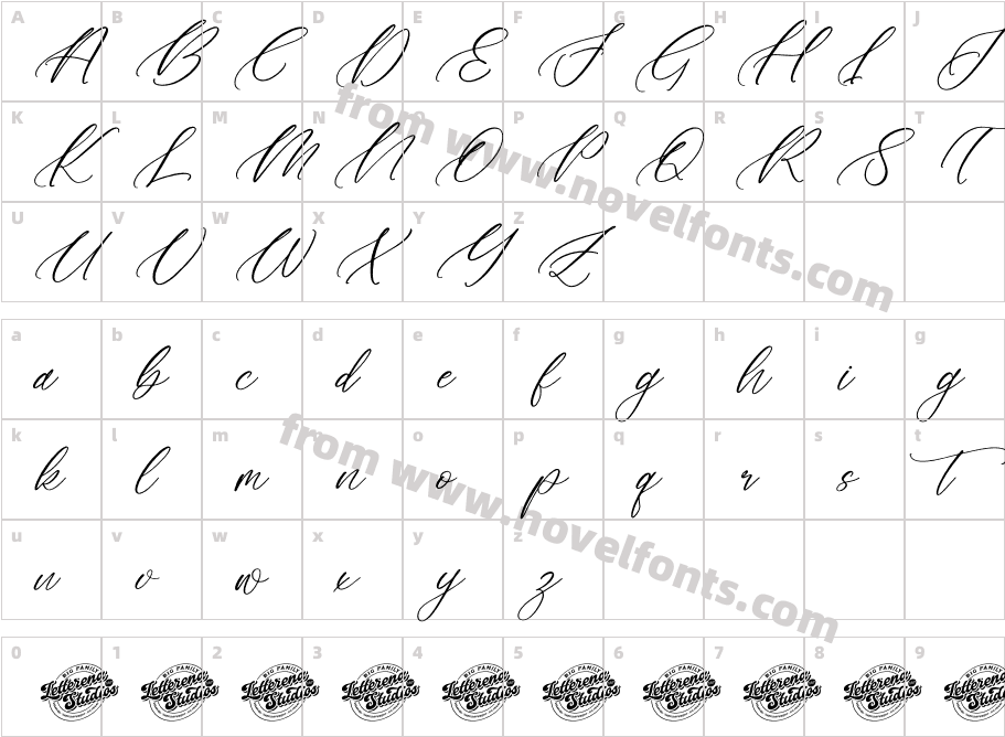 Floresta Castello DEMO VERSION ItalicCharacter Map