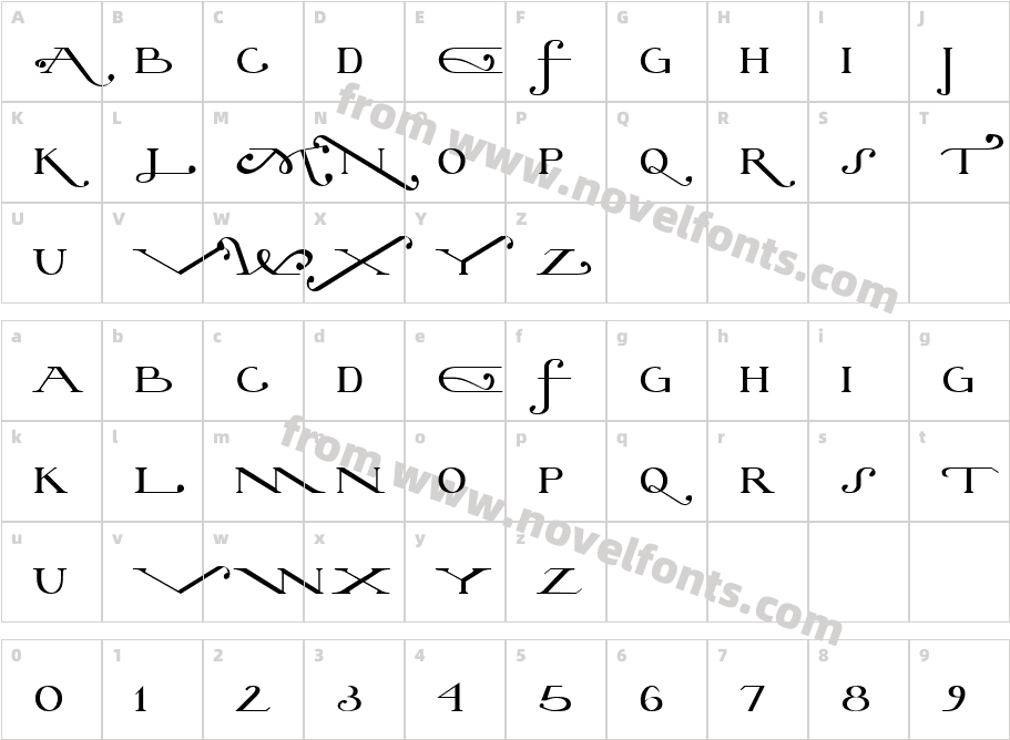 Flowery TextCharacter Map