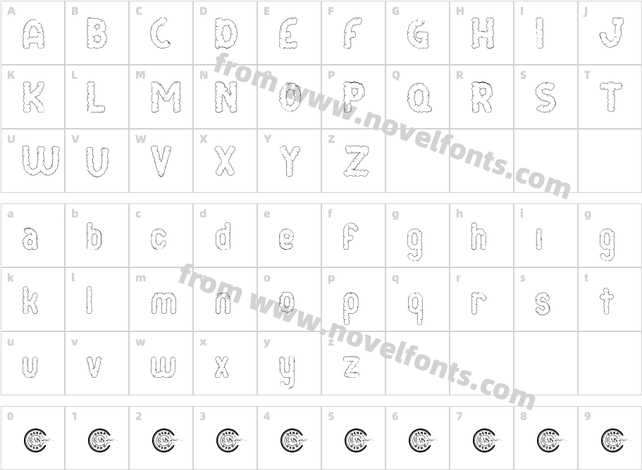 Foam Cloud Demo OutlineCharacter Map