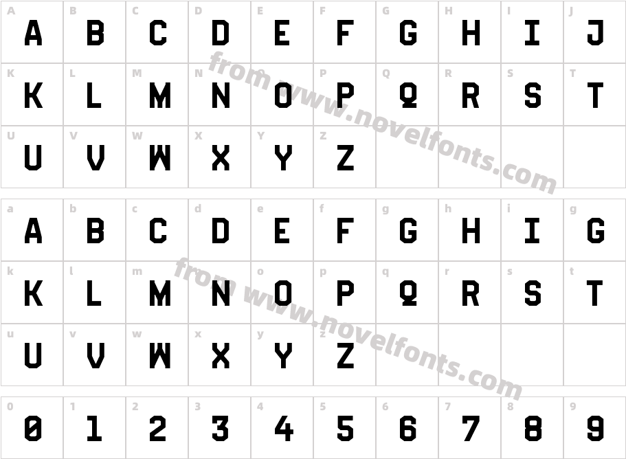 Fold No.21 MonoCharacter Map
