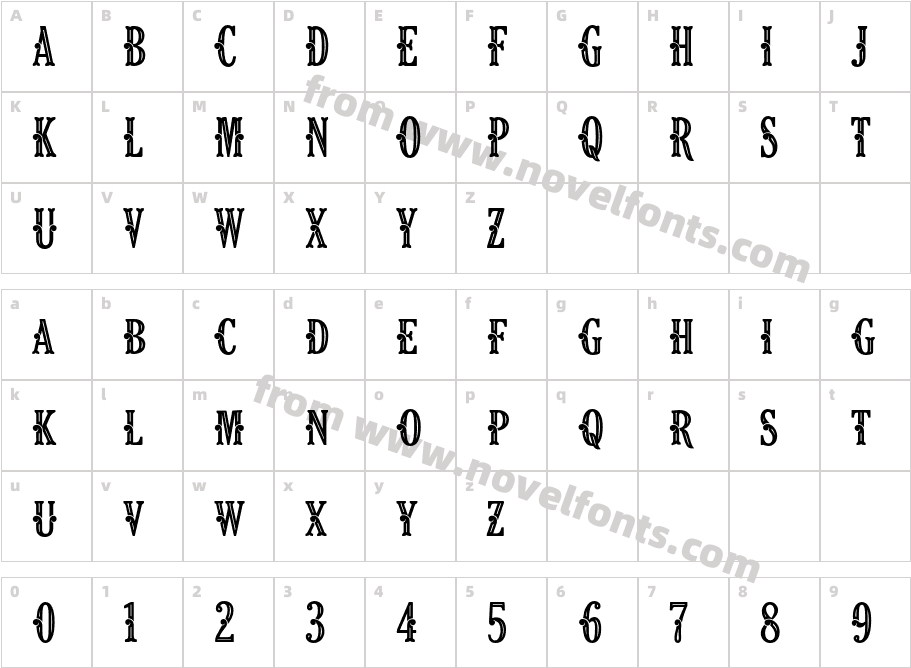 Fonago InlineCharacter Map