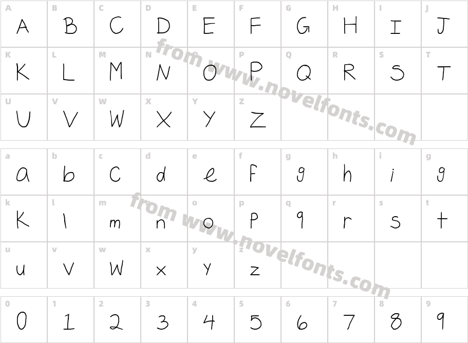Font NewCharacter Map
