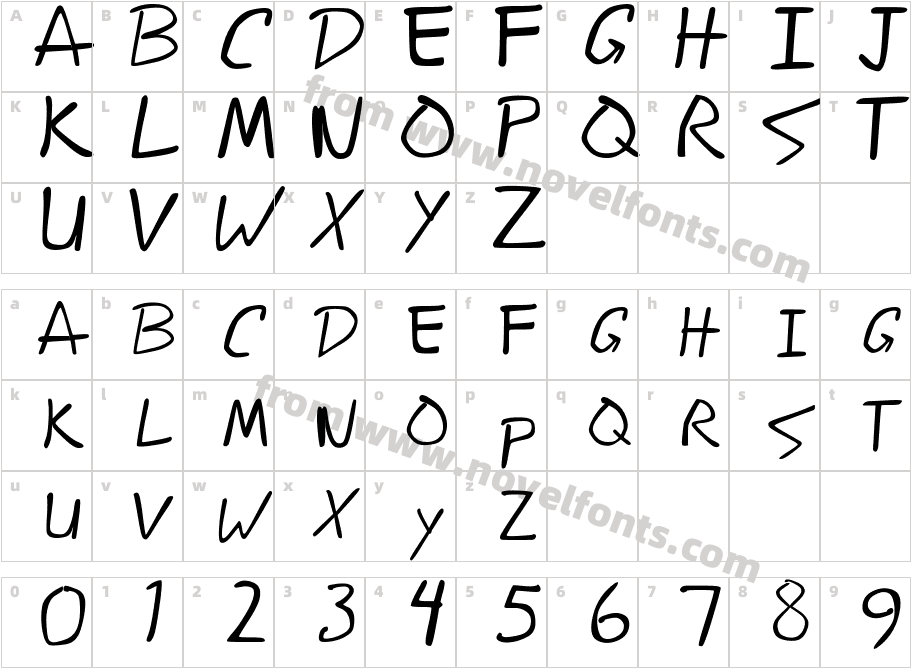 Fontageous RenditionCharacter Map