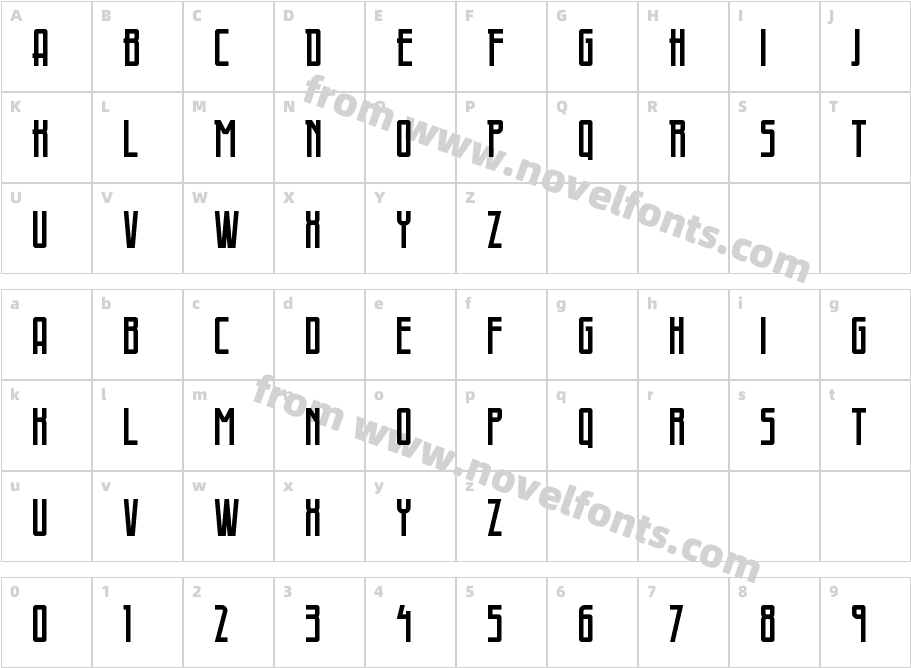 Fontaine RegularCharacter Map