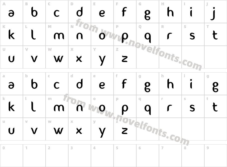 FontastiqueCharacter Map