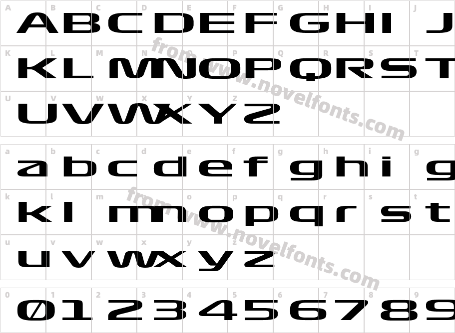 Formula1 Display WideCharacter Map