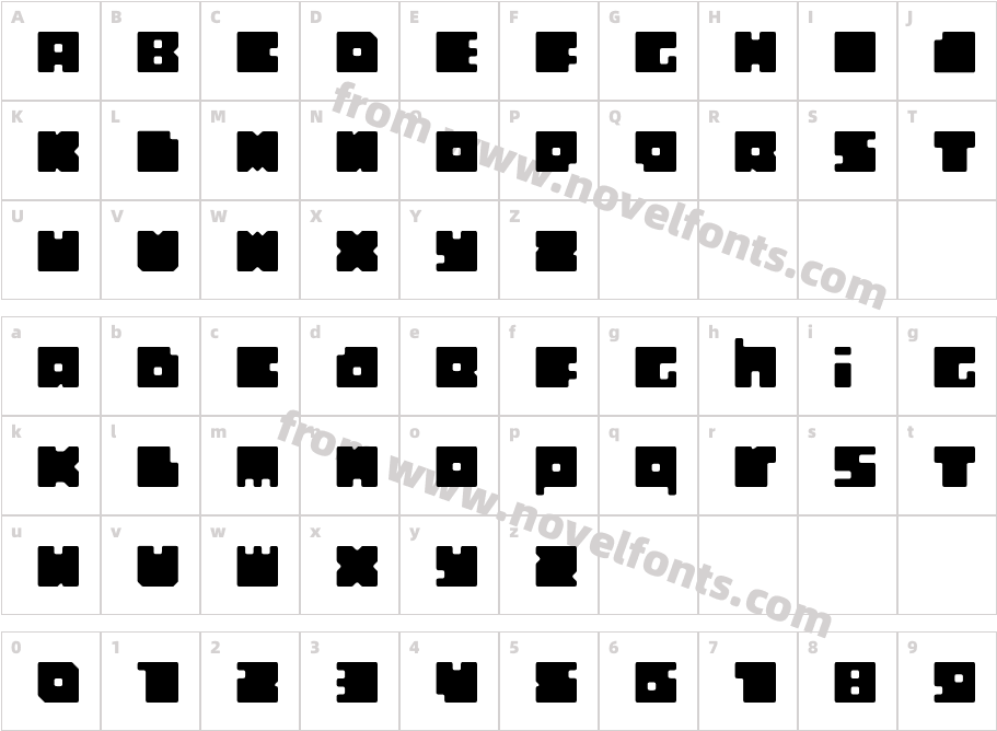 Four by Four DressedCharacter Map