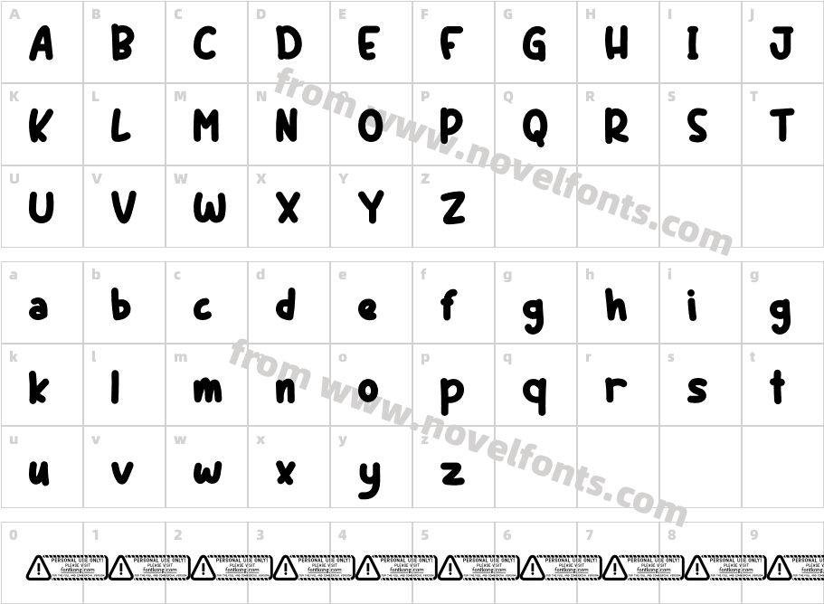 Funny PERSONAL USE ONLY!Character Map