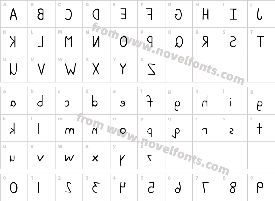 KG June Bug ReverseCharacter Map