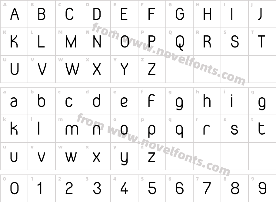 Gaden Sans MediumCharacter Map