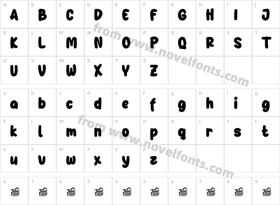 Gefuh BoldCharacter Map