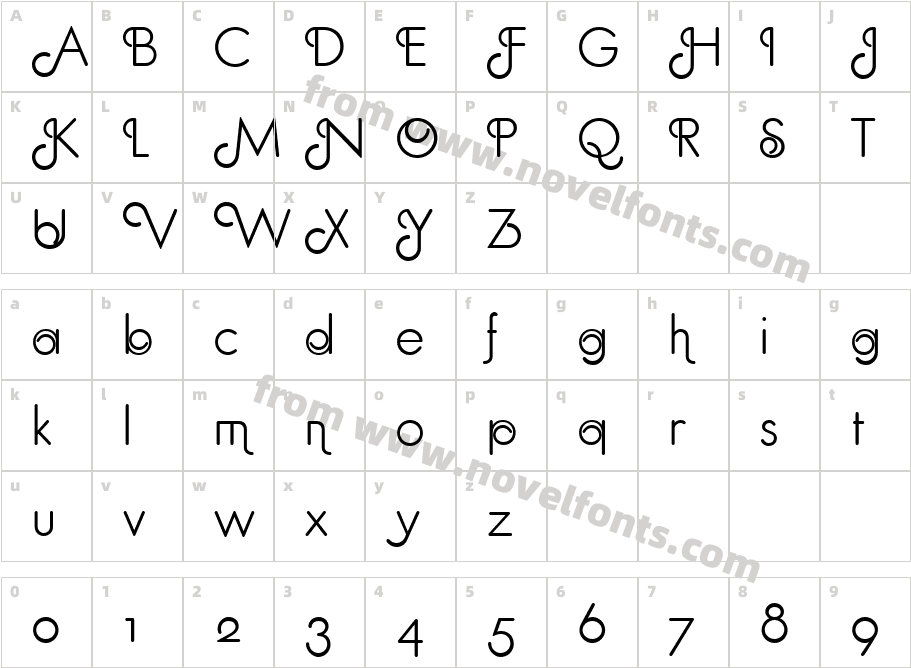 Geometa Rounded Deco LightCharacter Map