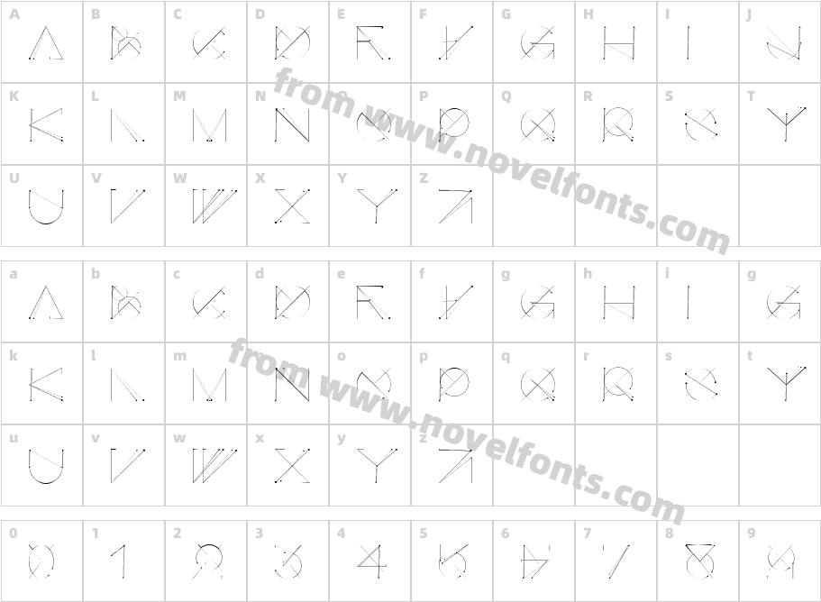 Geometric WayCharacter Map