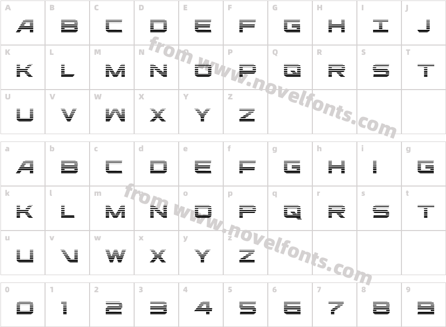 Ghost Clan Gradient RegularCharacter Map