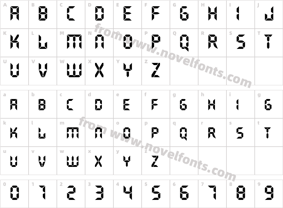 Ghost Machine RegularSWFTECharacter Map