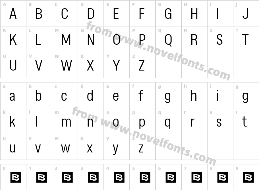 Gibstone Trial LightCharacter Map