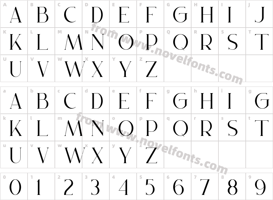 GloreCharacter Map