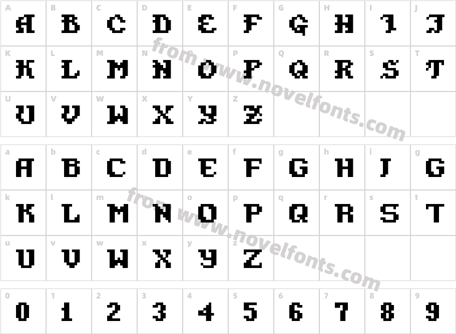 Gold BoxCharacter Map