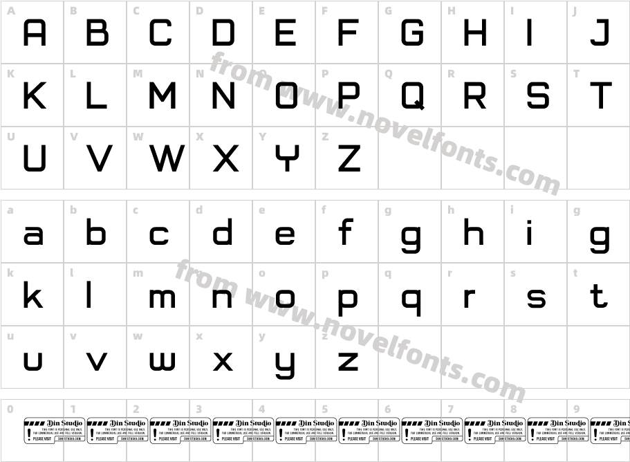 Grandift personal useCharacter Map